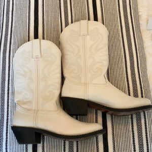 Durango white cowboy boots